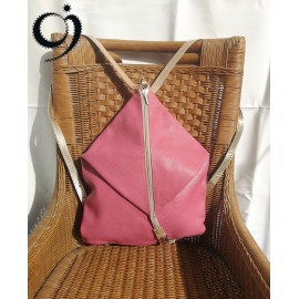 Háromszög variálható hátizsák - rózsaszín árnylatokban